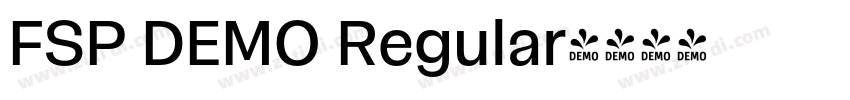 FSP DEMO Regular字体转换